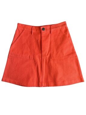 NWT Lucy & Yak Serena Skirt Melon Orange Size UK8 US4